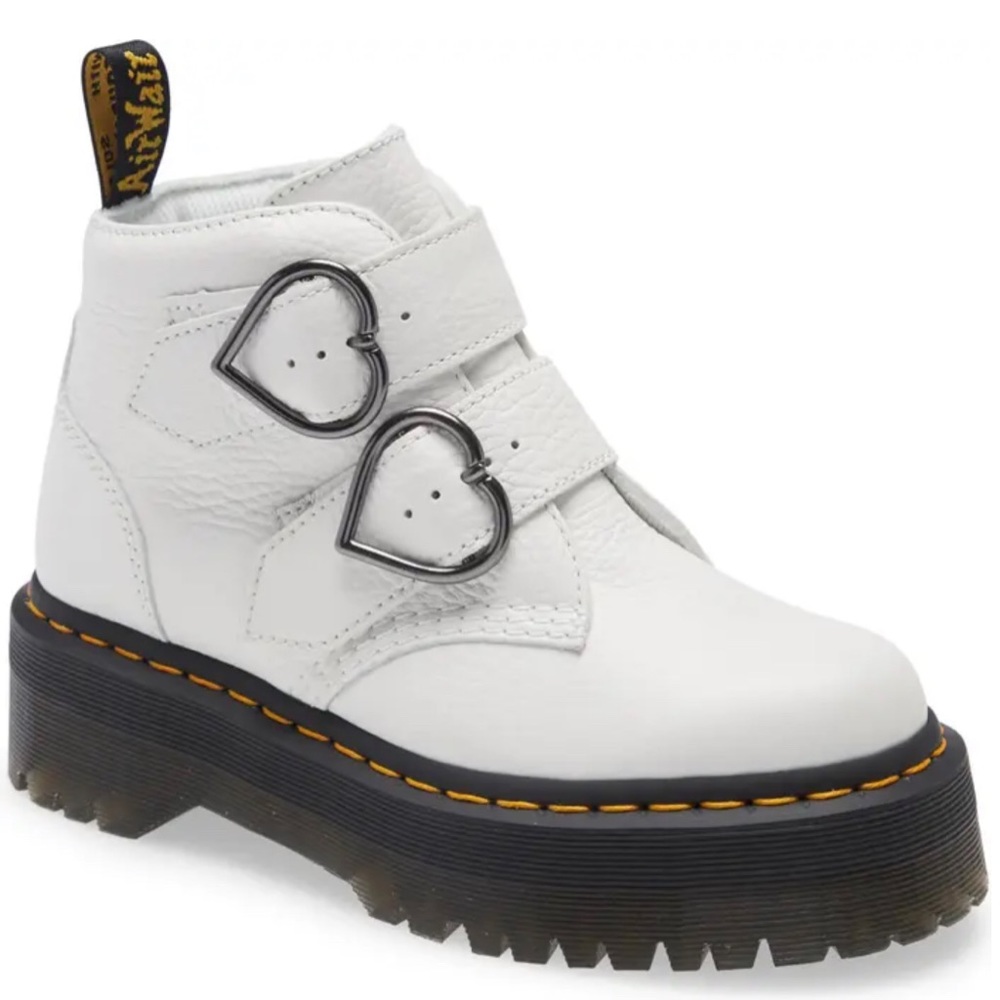 Dr. Martens Devon Heart Platform Boots (NWOT)